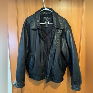 Eddie Bauer Leather Jacket Size M